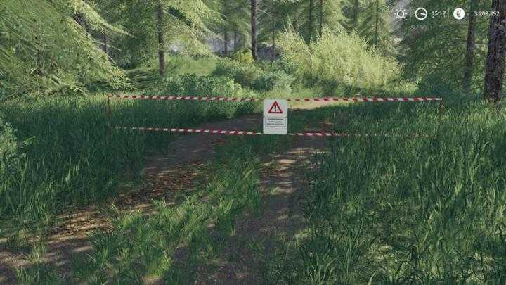 FS19 – Placeable Forest Barrier Banners V1