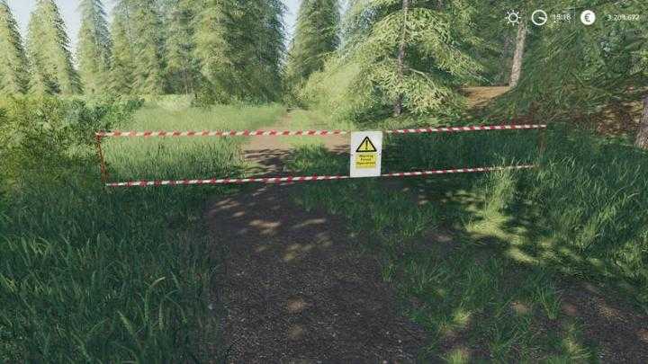 FS19 – Placeable Forest Barrier Banners V1