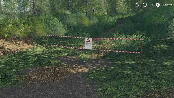 FS19 – Placeable Forest Barrier Banners V1