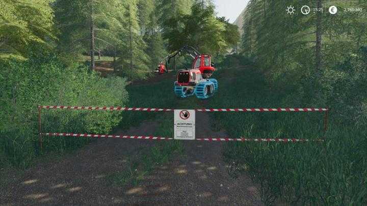 FS19 – Placeable Forest Barrier Banners V1