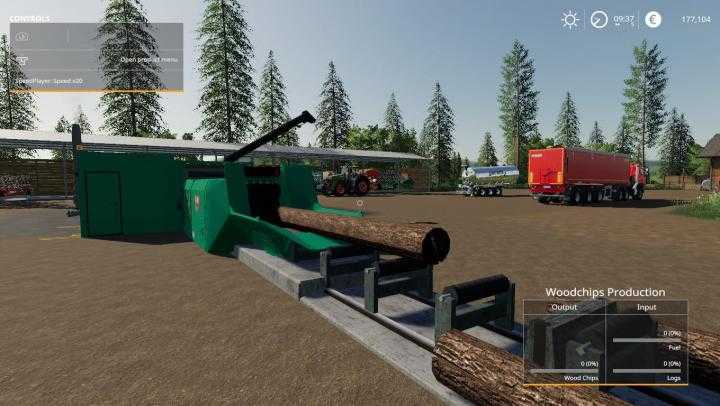 FS19 – Placeable Jenz Global Company Wood Chipper