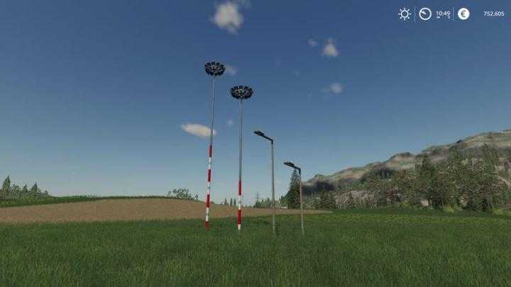 FS19 – Placeable Light Pack V2