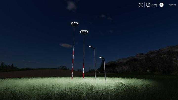 FS19 – Placeable Light Pack V2