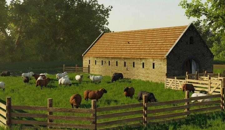 FS19 – Placeable Old Building Sheep V1