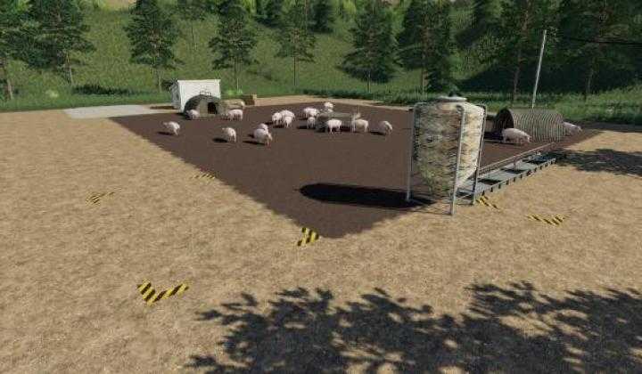 FS19 – Placeable Open Pig Area V1