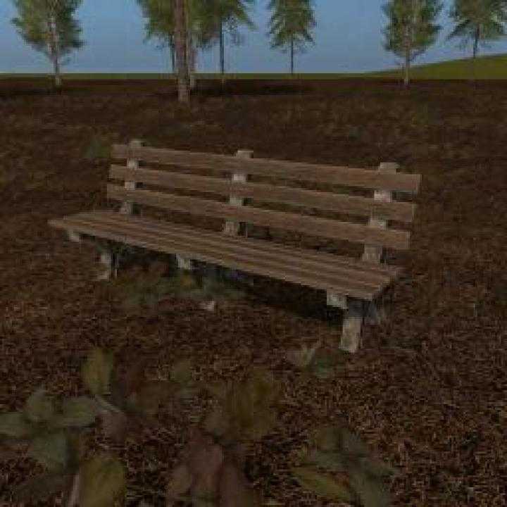 FS19 – Placeable Park Bench V1