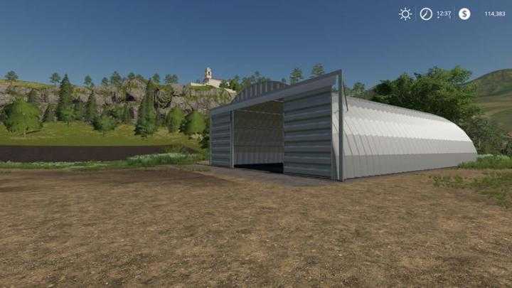 FS19 – Placeable Quonset Shed V1