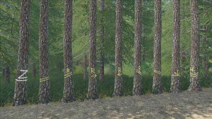 FS19 – Placeable Skidtrail Trees V1