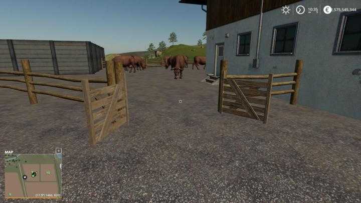 FS19 – Placeable Small Cow Yard V1