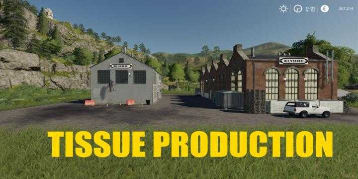 FS19 – Placeable Tissue Production V1.0.5