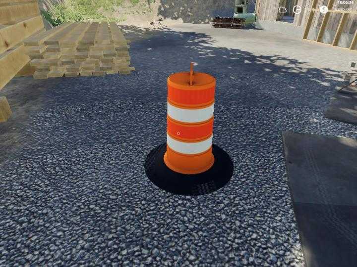 FS19 – Placeable Traffic Cones V1