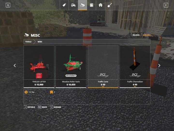 FS19 – Placeable Traffic Cones V1