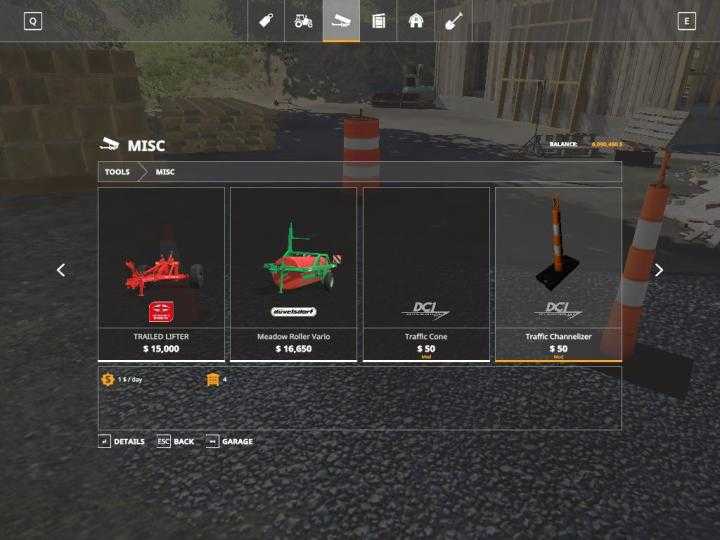 FS19 – Placeable Traffic Cones V1