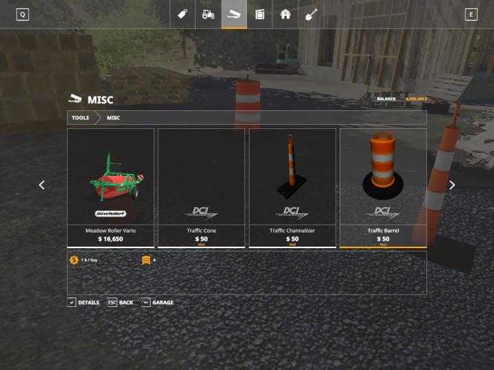 FS19 – Placeable Traffic Cones V1