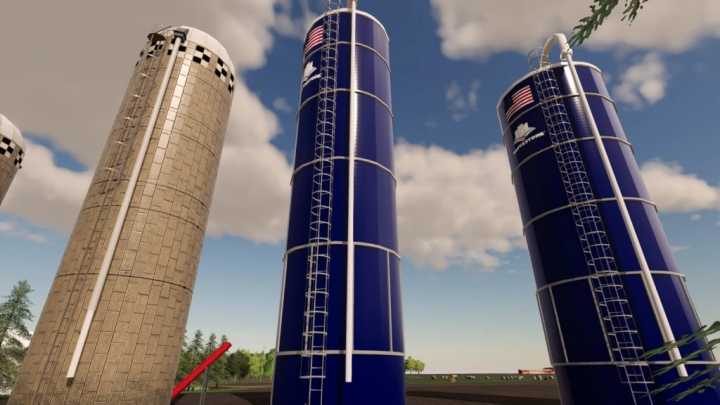 Placeable Vertical Silos V1.0 FS19