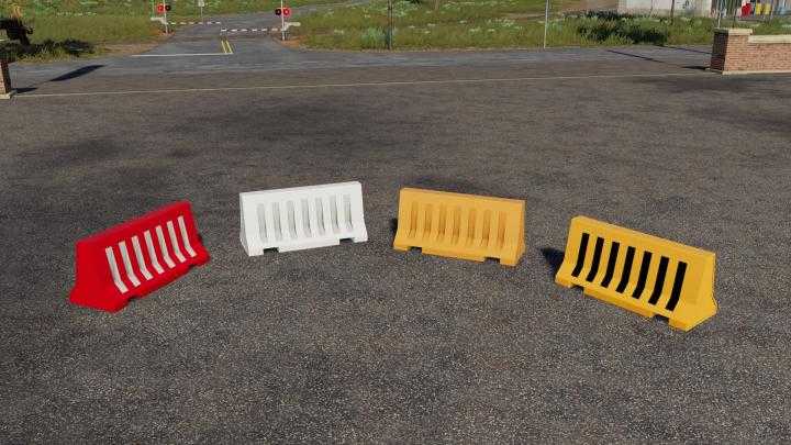 Plastic Road Barrier V1.1 FS19