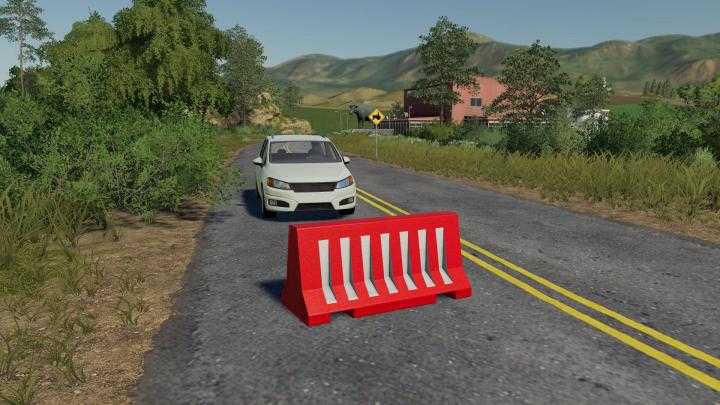 Plastic Road Barrier V1.1 FS19