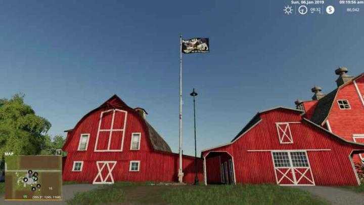 FS19 – Pow-Mia Usa Eagle Tribute Flag V1