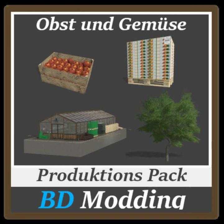 FS19 – Production Pack (Fruit And Vegetables) V1.1