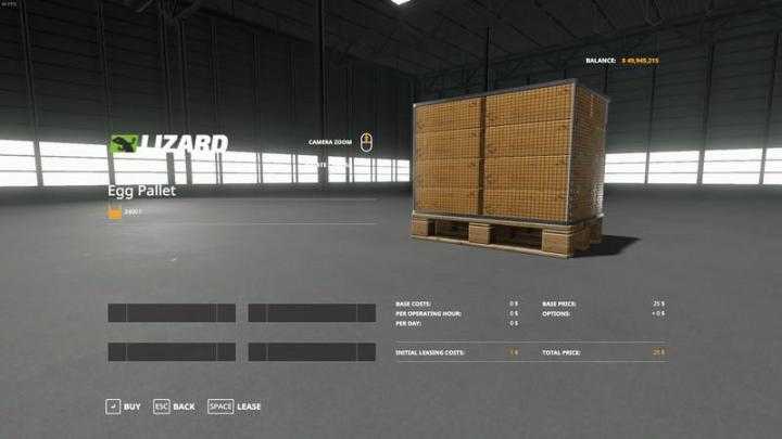 FS19 – Purchasable Egg Pallet V1