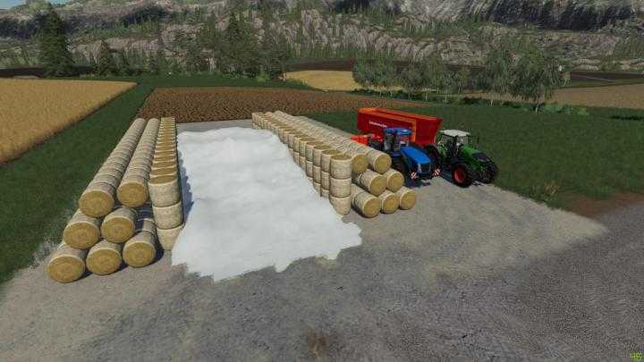 FS19 – Round Bale Bunker Silo V1