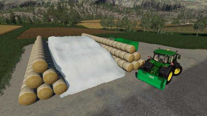 FS19 – Round Bale Bunker Silo V1