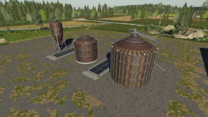 Rusty Looking Multi-Fruit Silos V1.0 FS19