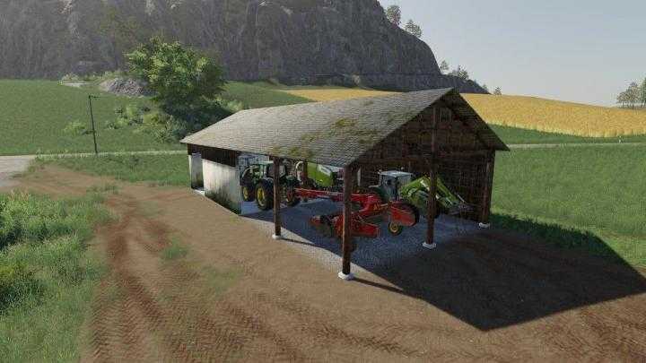FS19 – Small Hangar In Traditional Style V1