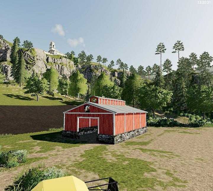 FS19 – Small Open Ended Storage Barn V1