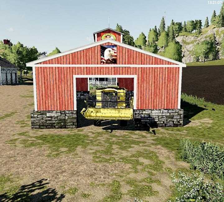 FS19 – Small Open Ended Storage Barn V1