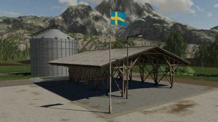 FS19 – Swedish Flag Prefab (Prefab) V1