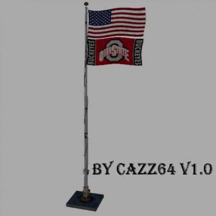 FS19 – Usa Above Ohio Buckeyes Flag Usa V1