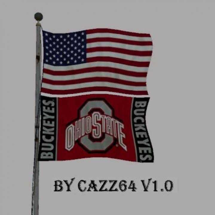 FS19 – Usa Above Ohio Buckeyes Flag Usa V1