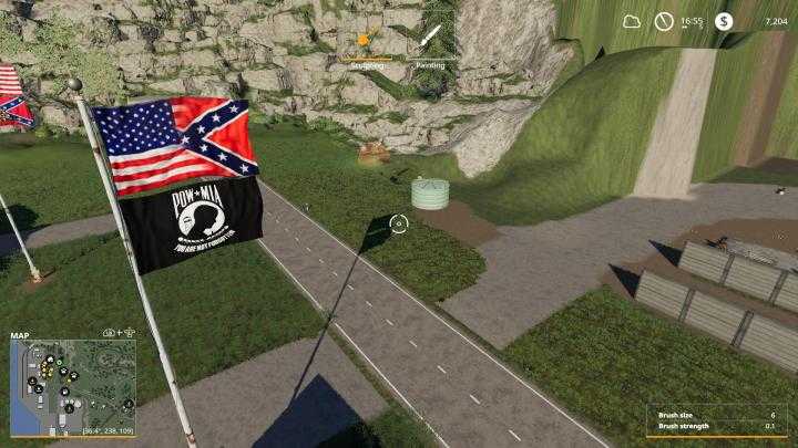 FS19 – Usa/confederate Battle Flag Over Pow Mia V1