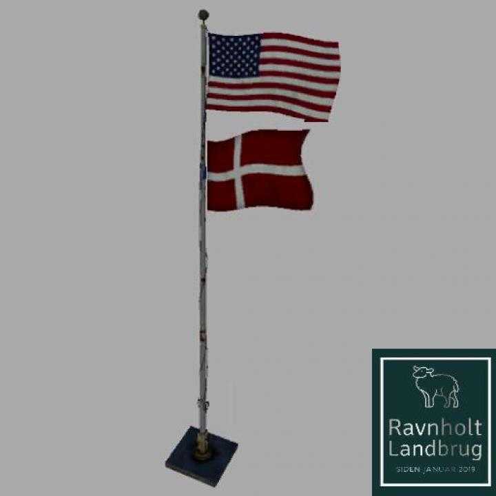 FS19 – Usa Over Denmark Flag Beta V0.0.0.2