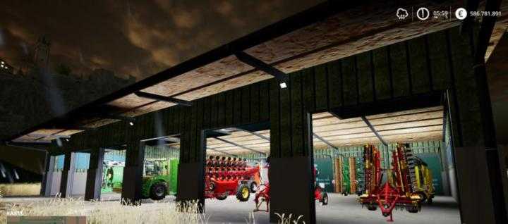 FS19 – Vehicle Hall / Passage Hall V1.0.4