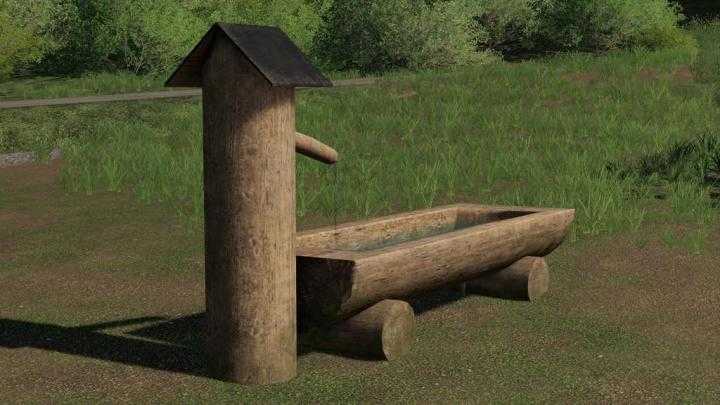 FS19 – Wooden Fountain V1