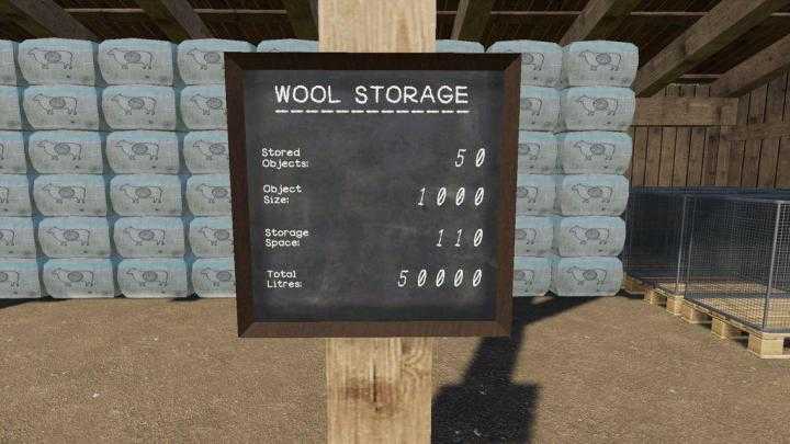 FS19 – Wool Storage V1.0.1.0