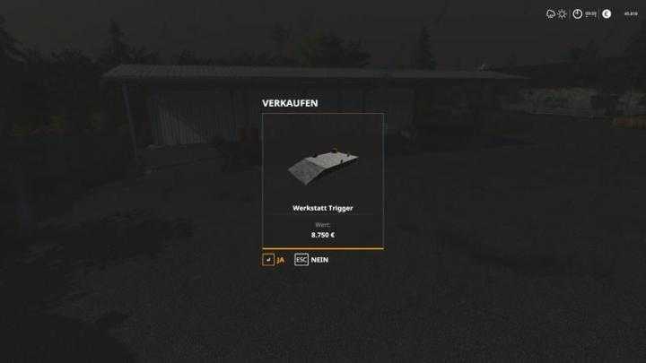 FS19 – Workshop Trigger V1.0.1.0