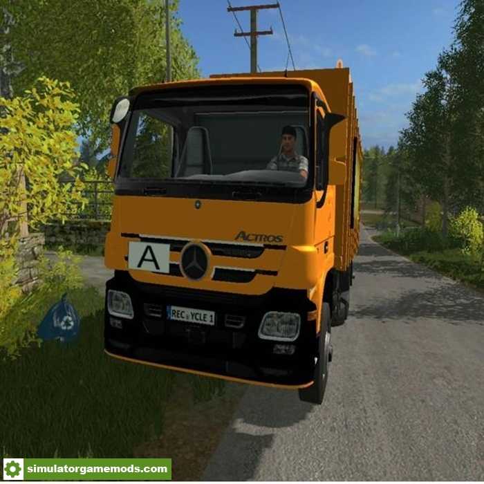 FS17 – Garbage Truck Mercedes Actros V1.1 Autoload