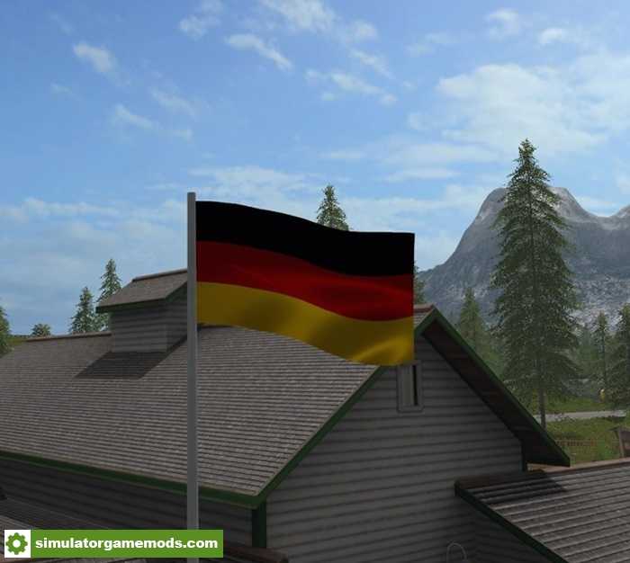 FS17 – German and USA Flag V 1.0