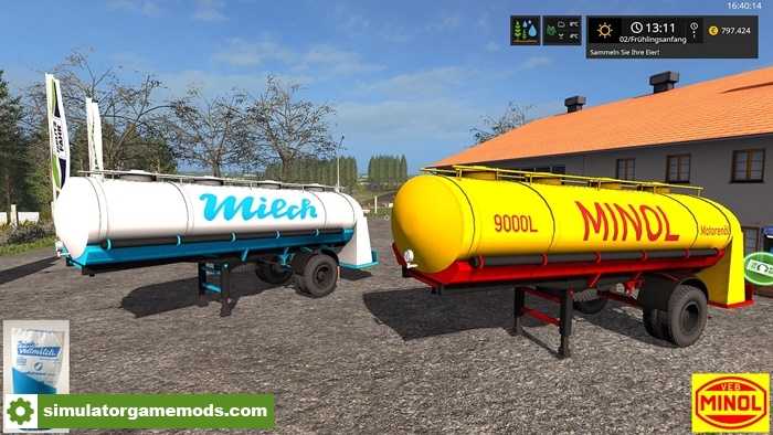 FS17 – HLS 90.45/3 Minol & Milch-Auflieger V1.0.0.2