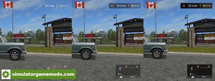 FS17 – Hud Transparent V1.0