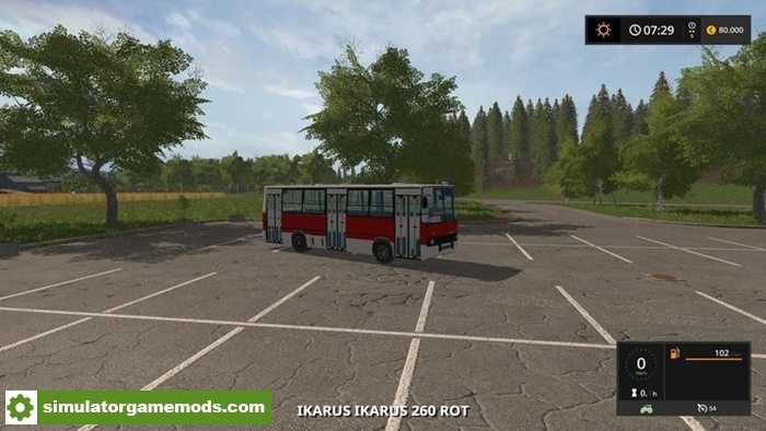 FS17 – Ikarus 260 Red Bus Mod V1.0