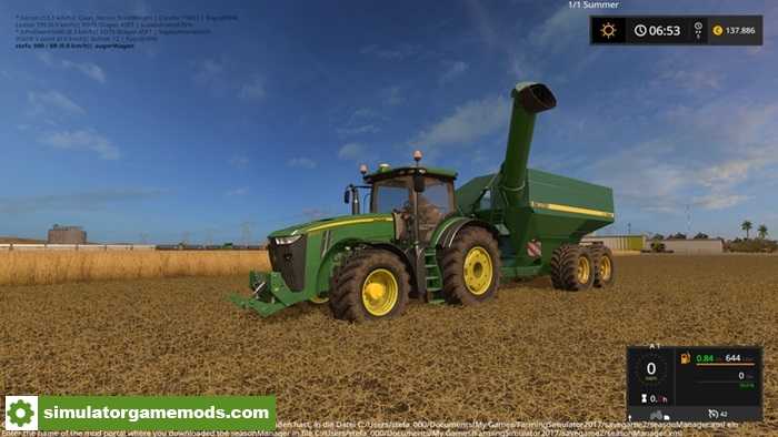 FS17 – John Deere 650 Grain Wagon V1