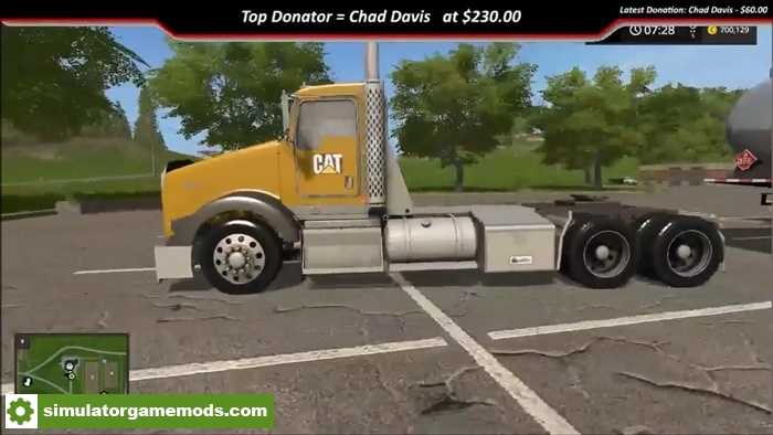 FS17 – Kenworth T800 CAT Truck V1