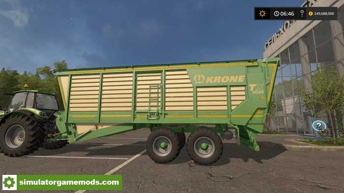 FS17 – Krone TX 460 D Silage Trailer