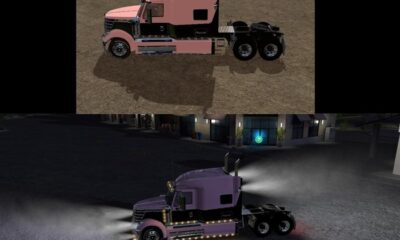 FS17 – Розовый грузовик Lonestar V1.0