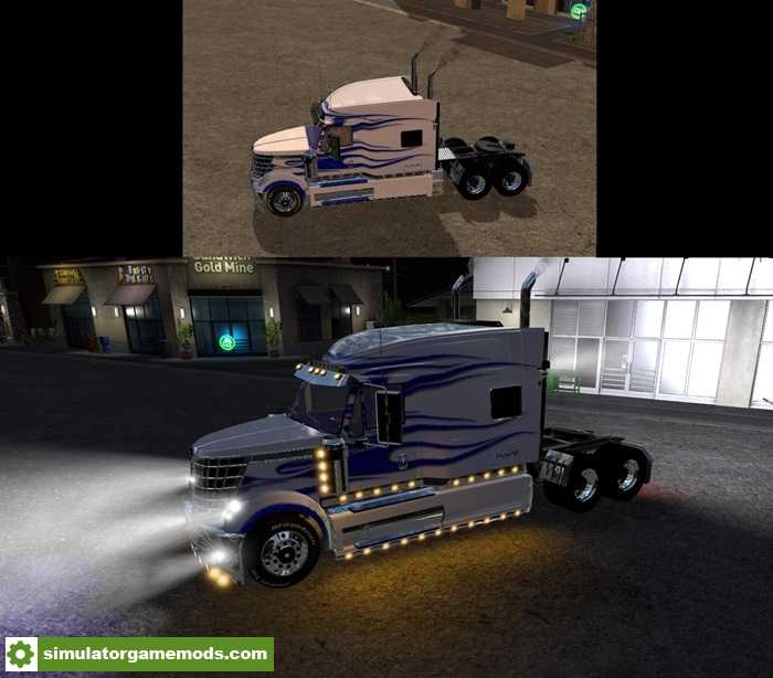 FS17 – Lonestar White and Blue Truck V1.0