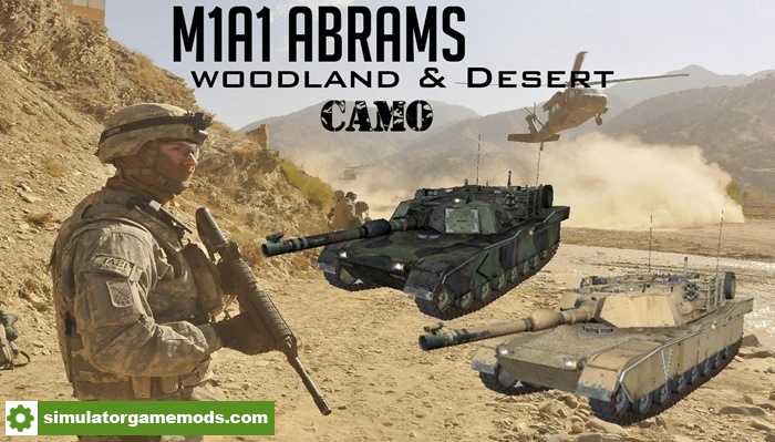 FS17 – M1A1 Tank Desert & Woodland Camo V2.0